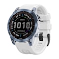 Miniatyrbillede 4 af 5: Til Garmin Fenix 7 / 6 Pro / 5 Plus 22mm Sort Spænde Silikone Urrem WSU White