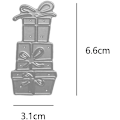 Miniatyrbillede 2 af 5: Gaveæske metalskæremønster jul stansning form