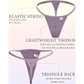 Miniatyrbild 4 av 5: 6-pack G-string stringtrosor för kvinnor Bomullstrosor Låghöjd