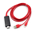 Miniatyrbillede 2 af 5: 8-polet Lightning til HDMI-kabeladapter til iPhone digitalt tv