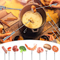 Miniatyrbilde 5 av 5: Fonduegafler - Fonduepinner i rustfritt stål (12 stk)