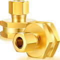 Miniatyrbillede 1 af 5: 3/8\" OD Kompression x 3/4\" FHT Kompression Have Slange Gevind