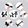 Miniatyrbilde 4 av 5: 72 stk lange smale latexballonger Vridbare ballonger Modellering