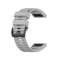 Miniatyrbillede 1 af 5: Til Garmin Fenix 5x Puls 26mm Silikone Urrem VVM Grey