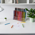 Miniatyrbillede 9 af 9: nholder Multi Bin rt Brush Orgnizer crylic n Holder Stnd ncils Mrkers Desk Stnd Nil Stuff Orgnizer Mkeup Orgnizer Box Cler Transparency 24x10cm