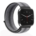Miniatyrbillede 2 af 3: Universal nylonrem til Fitbit Versa 1 / 2 Black Stripe