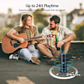 Miniatyrbillede 5 af 5: Musikboks Bluetooth Højttaler Med Lys, Bærbar