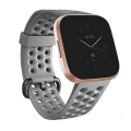 Miniatyrbillede 2 af 3: For Fitbit Versa 2 Åndbar Silikonurrem TTW Gray