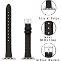 Miniatyrbilde 2 av 5: Smale skinnreimer som er kompatible med Apple Watch Band 38 mm