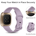 Miniatyrbilde 4 av 5: Myk erstatningssportsrem for Fitbit Versa 4/3/Sense (2-pakning)