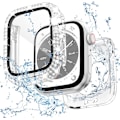 Miniatyrbillede 1 af 6: 2 i 1 Bling Vandtæt Etui til iWatch Series 6