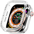 Pikkukuva 5 / 5: 7 kpl Bling-kotelo, yhteensopiva Apple Watch Series 10 (2024) 42 mm 46 mm -kellon kanssa, Glitter-strassi-timantti suojakotelo iWatch Series 10 Smart W -kellolle