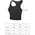 Miniatyrbillede 3 af 5: 4 stk. Basic Crop Tank Tops Ærmeløse Racerback Crop Cami Top til