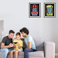 Miniatyrbild 2 av 5: Tryckta Neon Gaming Posters Set om 4 (8”X 10”) - Pojkrum