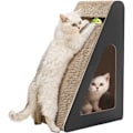 Miniatyrbilde 6 av 9: Kattenskrape leketøy, rampe trekant skrapepost for kattunge - kjæledyr katter forsyninger, slitesterk vertikal katt skrape med ball for små, mellomstore,