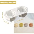 Miniatyrbillede 2 af 5: 2 hulrum Polygonal duftlys form DIY