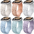 Miniatyrbild 1 av 5: 6-pack leopardgraverat band som är kompatibelt med Apple Watch