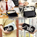 Miniatyrbilde 4 av 6: Humn Skeleton Posing n Bg Rock Roll Skull Boho Hippie Lrge ncil Cse Big Cpcity ncil Pouch ncil Holder Blck MultiColor-15 MultiColor-A15