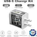 Miniatyrbilde 3 av 5: Iphone-lader, [Apple Mfi-sertifisert] 2-pakning 20W Pd Type-C