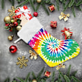 Miniatyrbillede 6 af 7: Jule-Strømpe, Personlige Jule-Strømper 2-pak Rainbow Tie Dye Print 18 tommer Jule-Strømper Hængende Ornament Pejs til Trædekoration
