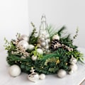 Miniatyrbilde 4 av 5: Kremhvite julekuler 20 stk 3,15 tommers juletrepynt