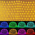 Miniatyrbilde 1 av 7: Utendørs julelysnett, 240 LED 18 fargeskiftende busklys med fjernkontroll, 14,8x4,9 fot flerfargede sammenkoblede vanntette lysslynger for