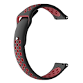 Miniatyrbillede 1 af 3: For Garmin Fenix Chronos To-farvede udskiftningsrem til urrem PCW Black Red
