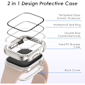 Miniatyrbilde 4 av 6: 2 i 1 Bling vanntett deksel for iWatch Series 6