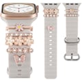 Miniatyrbilde 1 av 5: Dekorative ringer Loops Kompatibel med Apple Watch Band Charms 38 mm