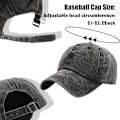 Miniatyrbillede 2 af 5: 3-pak vaskede almindelige vintage baseball caps i bomuld med justerbar twill i løs vægt