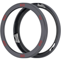 Miniatyrbild 4 av 5: Bezelring Kompatibel med Nothing by CMF Watch Pro 2 Bezel Självhäftande Skydd Anti-Repor Metall Skyddsram Fodral Loop (GråRöd&SilverRöd) Gr