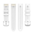 Miniatyrbillede 2 af 5: Til Garmin Instinct 2s Silikone Rustfrit Stål Spænde Urrem FGU White