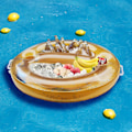 Miniatyrbilde 4 av 4: Oppblåsbare drikkevarer Pool Party, gratis pumpe