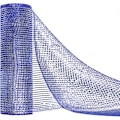 Miniatyrbillede 1 af 5: Deco Mesh 10 tommer x 30 fod, Blå Mere Bredde Metallic Folie Mesh Stof,