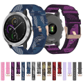 Miniatyrbillede 4 af 5: Til Garmin Vivoactive 3 20mm Nylon Flettet Rem Grey
