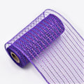Miniatyrbilde 5 av 5: Halloween Polyester Mesh Ribbon Deco Metallic Fall Mesh Metallic Foil Black