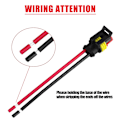 Miniatyrbillede 3 af 5: 5 stk. 16AWG vandtætte elektriske stik - 2-polet vejrpakke