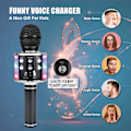 Miniatyrbillede 2 af 5: Trådløs Bluetooth karaoke mikrofon til børn, bærbar