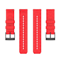 Miniatyrbillede 3 af 4: For Suunto 9 Baro 24mm Fodboldmønster Silikone Solid Color Watch Band BDE Red