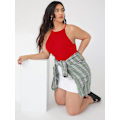 Miniatyrbild 3 av 5: Kvinnors Plus Size Halterneck Åtsittande Cami Bodysuit Topp