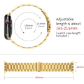 Miniatyrbild 4 av 4: Kompatibel med Apple Watch Band 44 mm 45 mm matt metallrem för