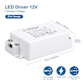 Miniatyrbillede 2 af 5: 12V 15W LED-driver - Konstant spændingstransformator til LED-belysning