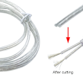 Miniatyrbillede 3 af 5: 5M elektrisk ledning - 2-leder fladt transparent PVC-kabel