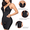 Miniatyrbillede 2 af 5: Shapewear-body til kvinder med spaghettistropper og bh-top til mavekontrol