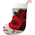 Miniatyrbillede 1 af 8: Julepynt Strømper med Rose - Holdbare, Farverige og Sjove Festlige Dekorationer - Jule Strømpe Pejs Ornamenter Jule Socke Gave Slik B