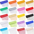 Miniatyrbillede 5 af 5: Deco Mesh 5,9 tommer x 30 fod Dekor Mesh Bånd med Metallic Foil Deco Mesh