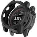 Miniatyrbilde 3 av 5: 2-pakning Tactix 7 Klokkevesker Kompatible med Garmin Tactix 7/7 Pro, Robust Beskyttelsesveske, Ingen Skjermbeskytter (Svart+Svart) Svart