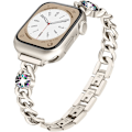 Miniatyrbilde 1 av 5: Rem for Apple Watch Series 9 8 7 41 mm / SE (2. generasjon) 40 mm Starlight