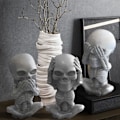 Miniatyrbillede 5 af 5: 3D Kranie Lys Form Kolonne Silikoneform