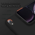 Pikkukuva 3 / 6: Suunniteltu iPhone XR -kotelolle, silikoninen erittäin ohut iskunkestävä puhelinkotelo [pehmeällä naarmuuntumista estävällä mikrokuituvuorella], 6,1 tuumaa, musta musta